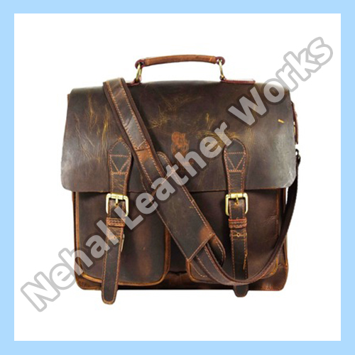 Leather Backpack Rucksack Travel Laptop Camping School College Bag for